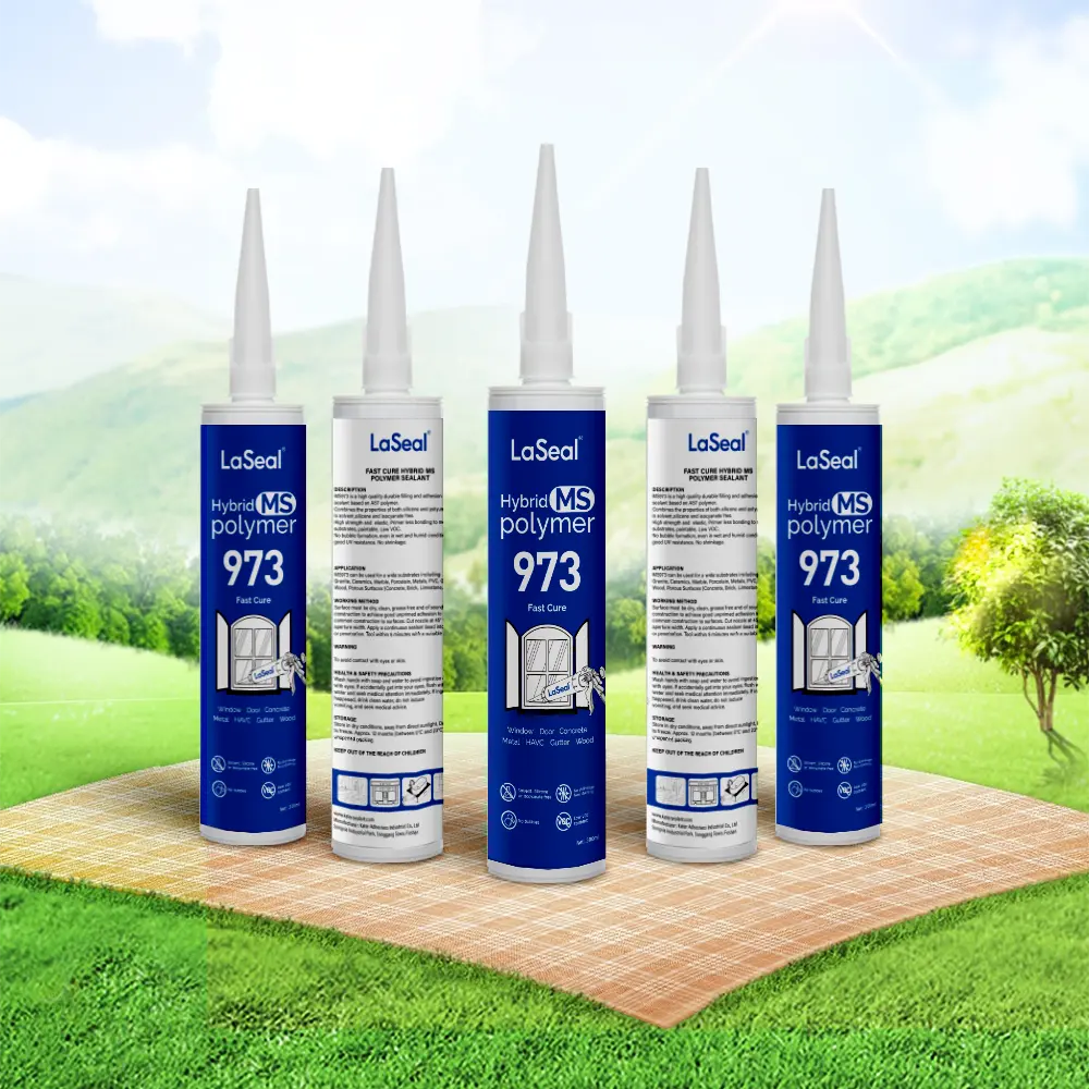 Produsen LaSeal dimodifikasi lebih banyak 20 tahun VOC rendah ketahanan UV baik kelebihan cat dapat menyembuhkan cepat Sealant polimer MS Hybrid