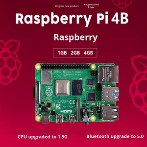 Offizielles Original Raspberry Pi 4B 4. Generation Development Board mit Python für Bluetooth 5.0 und DDR4 für Power Driver Module