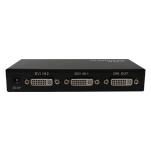 Tonli 4K 1080p 2-to-1 <strong>DVI</strong> Video Selector Black Splitters &amp; Converter with 2 <strong>Inputs</strong> and 1 <strong>Output</strong> Supports 2-to-1 <strong>DVI</strong> Switch - Product Image 5