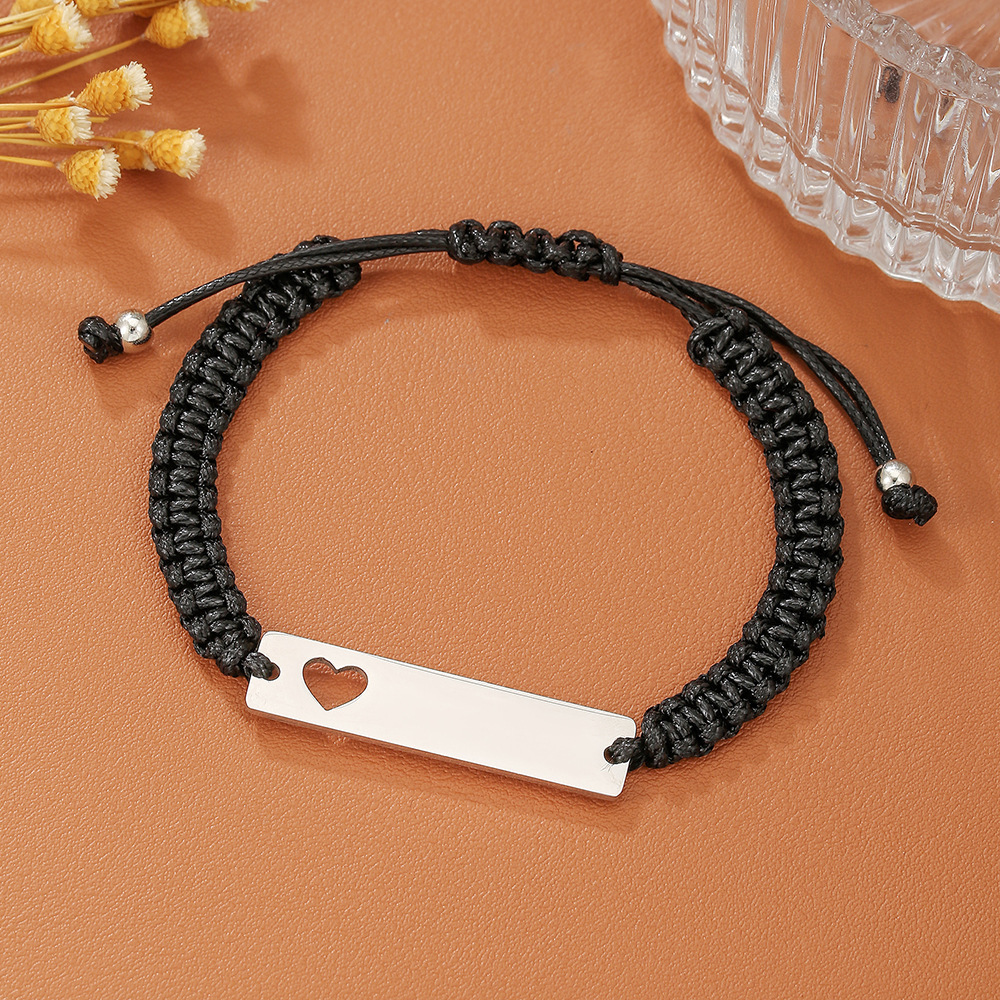 Bracelet cœur vierge (argent)