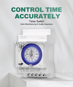 SUL181d Timer meccanico 24 ore relè interruttore orario Timer programmabile elettrico interruttore Timer su guida Din 24 ore - Product Image 2