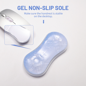 Alfombrilla de ratón para juegos de muñeca con diseño de cristal transparente en forma de copo de nieve Kawaii personalizada, alfombrilla de ratón de silicona para teclado de ordenador para oficina - Product Image 4