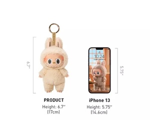Labubu Blind Box Keychain PVC Plush Doll <strong>in</strong> Monster Theme POPMART <strong>Website</strong> Barcode Scanner <strong>Toy</strong> for Boys and Animal Lovers - Product Image 2