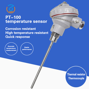 Conjunto de sensor de temperatura de resistencia térmica de platino Pt100, termopar blindado, transmisor de temperatura tipo K, de montaje de - Product Image 3