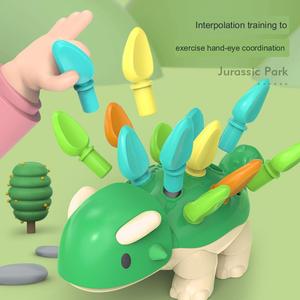 Jogos do bebê Desenvolvimento Aprendizagem Dinossauro Belas Habilidades Motoras Sensoriais Bebê Montessori Puzzle Brinquedos