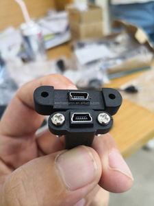 免费样品快速下降运输USB 2.0 b型母面板安装电缆角度微型usb电缆