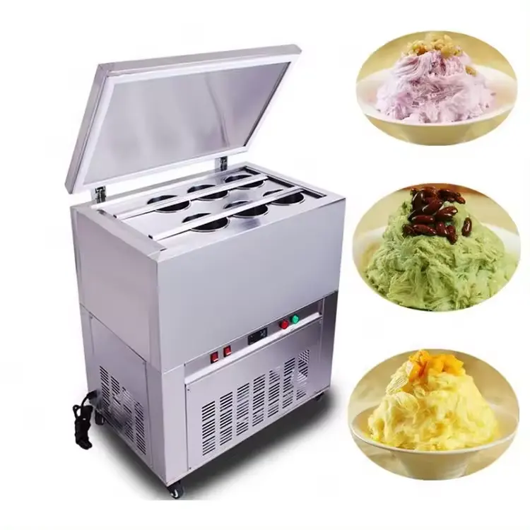 Kommerzielle gebrauchte Eiseblockmaschine / hochwertige Edelstahl-Schnee-Eis-Grasiermaschine