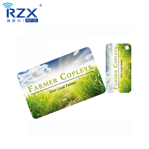 Código QR personalizado/Código de barras/Impresión a todo color Etiqueta de llave de PVC Combo Llavero Tarjeta Lealtad Miembro Recompensa Tarjeta combinada - Product Image 5