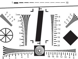 Professional ISO 12233 Test <strong>Chart</strong> for Optical Resolution &amp; Image Quality Analysis - Product Image 6