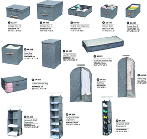 可水洗收纳盒定制面料储物箱涤纶亚麻大的存储盒盖 - Product Image 4