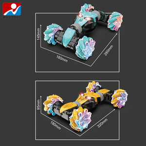 2.4G jest kontrolü torsiyon robot araç oyuncaklar ile ışık ve müzik büküm rc dublör araba oyuncak - Product Image 4