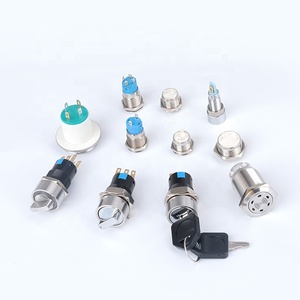 Schlussverkauf 22 mm flachkopf schließender Moment 1NO1NC wasserdicht Metall drehknopf-Schalter mit Power-Logo
