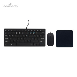 Wired <strong>Keyboard</strong> and <strong>Mouse</strong> Combo for Windows Optical Wired <strong>Mouse</strong> Mini <strong>Keyboard</strong> 78 Keys USB Plug-and-Play Compatible with PC Laptop - Product Image 1