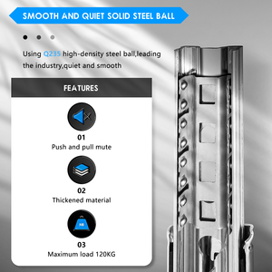 Aolisheng Heavy Duty Lade <span class=keywords><strong>Slides</strong></span> Triple Full Extension Kogellager Lade Schuif Meubilair Hardware Telescopische Lade <span class=keywords><strong>Slides</strong></span> - Product Image 4
