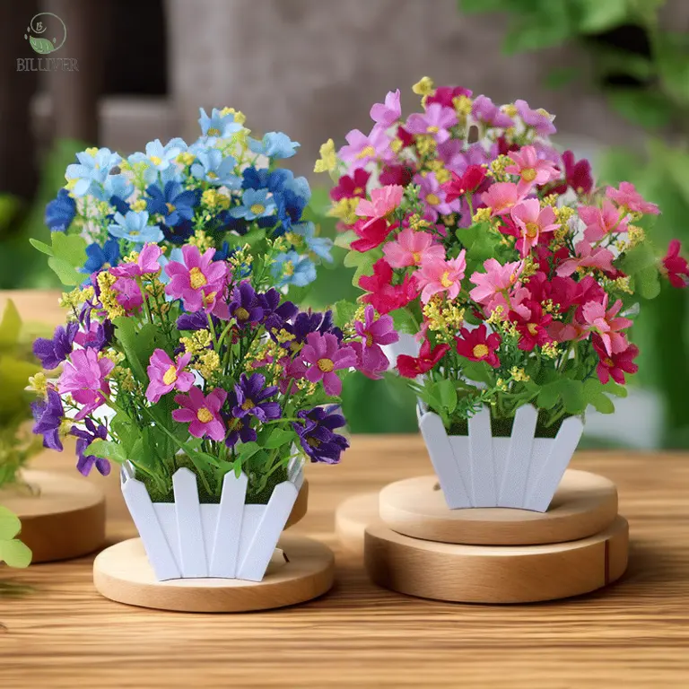 Artificial Green Plant Bonsai Artificial Grass Flowers Plastic Flowers home vase decoration shop floral accessories materials