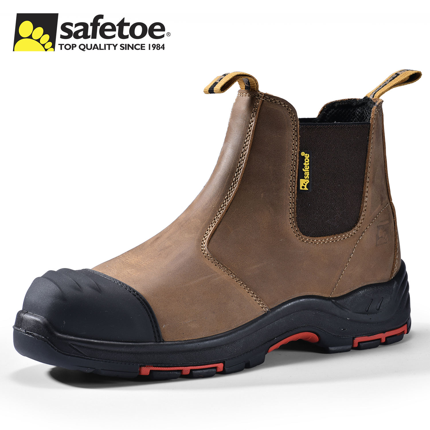 rubber sole work boots