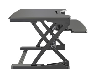 V型安装现代可调高度可折叠电脑桌便携式立式书桌转换器 - Product Image 5