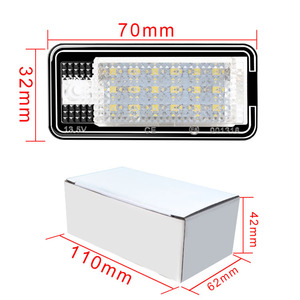 Auto Lights for Audi <strong>LED</strong> Number Plate Light A3 A4 A6 A8 Q7 RS4 RS6 <strong>Avant</strong> Canbus Error Free License Plate Lamp - Product Image 4