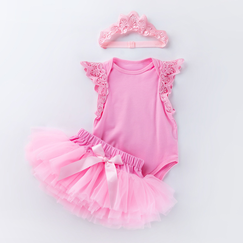 Pink three-piece set