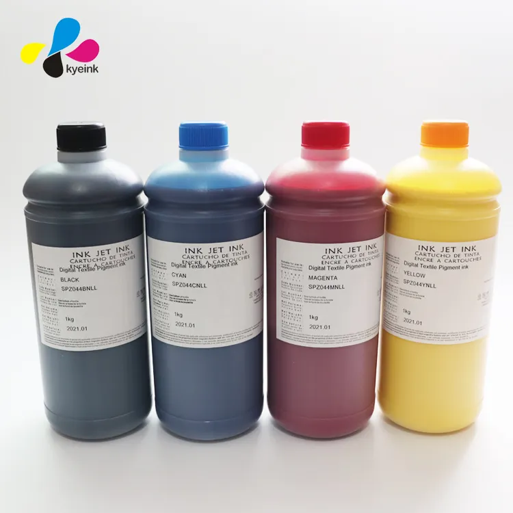 CMYK-tinta de pigmento dtg para impresora epson L1800 1390, base plana