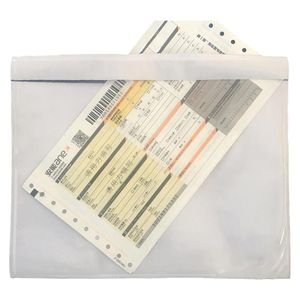 A5尺寸防水自粘文件封口刚性运输标签发票封口单装箱袋信封 - Product Image 3