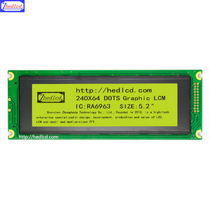 5,4 "180*65MM 240*64 240 X64 RA6963 Paralleles Grafikmatrix-LCD-Modul Anzeige bildschirm Unterstützung Serielle SPI mit LED-Hintergrund beleuchtung - Product Image 3