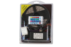 24 tuşlu denetleyici LED akıllı şerit ışıkları ile 60LED/M SMD 5050 RGB esnek ışık şeridi ile 12v ışık LED - Product Image 3