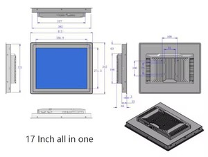 Open Frame Monitor 13.3 15 Inch Touch Screen Frame Touch Panel Pc <strong>Embedded</strong> Tablet Waterproof IP65 Rugged Touch <strong>Computer</strong> - Product Image 6