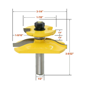 Meißel Raised Panel Router Bit mit Backs ch neider Holzarbeiten Cutter 1/2In Shank - Product Image 2