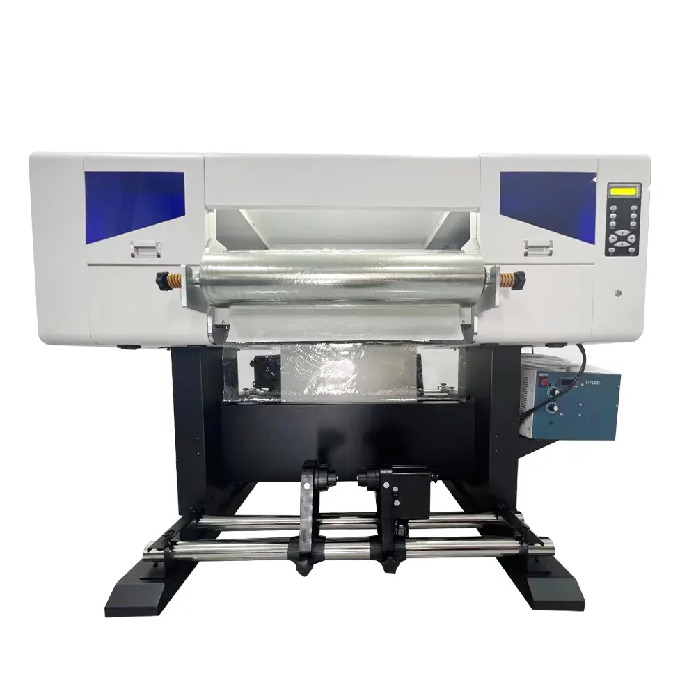 Roll To Roll Dtf Print Printmachine A3 Uv Dtf Printer Voor I3200 Xp600 4720 L1800 Hoofd Met Poeder Shaker