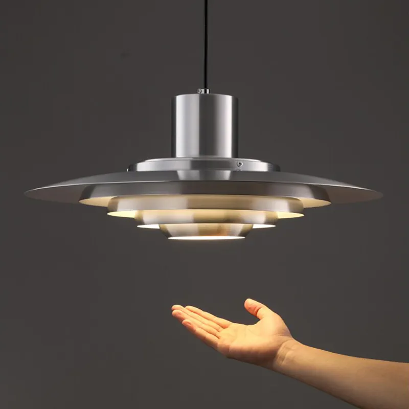 Design danese lampada a sospensione in metallo ombrello di alta qualità lampada a sospensione a Led sala da pranzo lustro cucina P376 ciondolo DropLight KF1