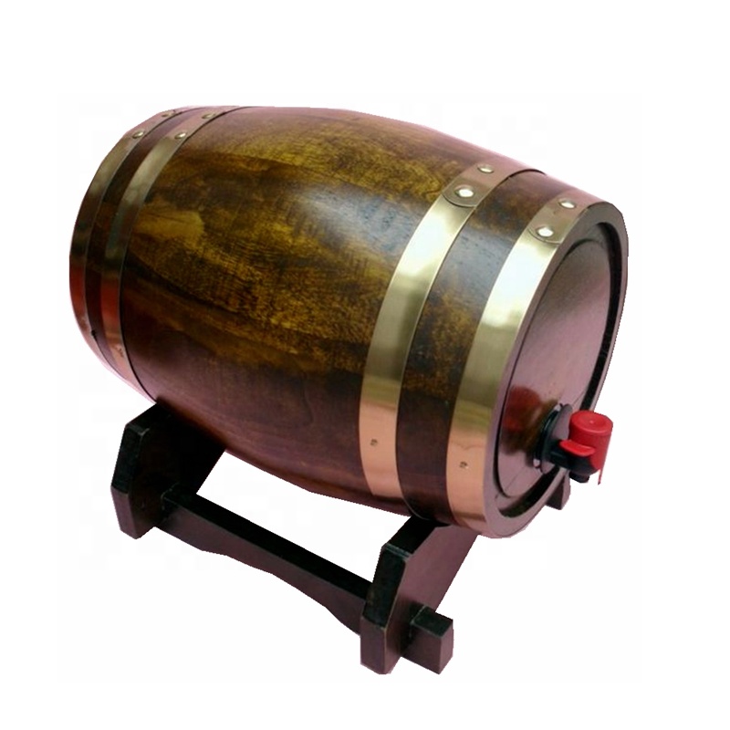 Natural Solid Oak Wood Wine Barrel