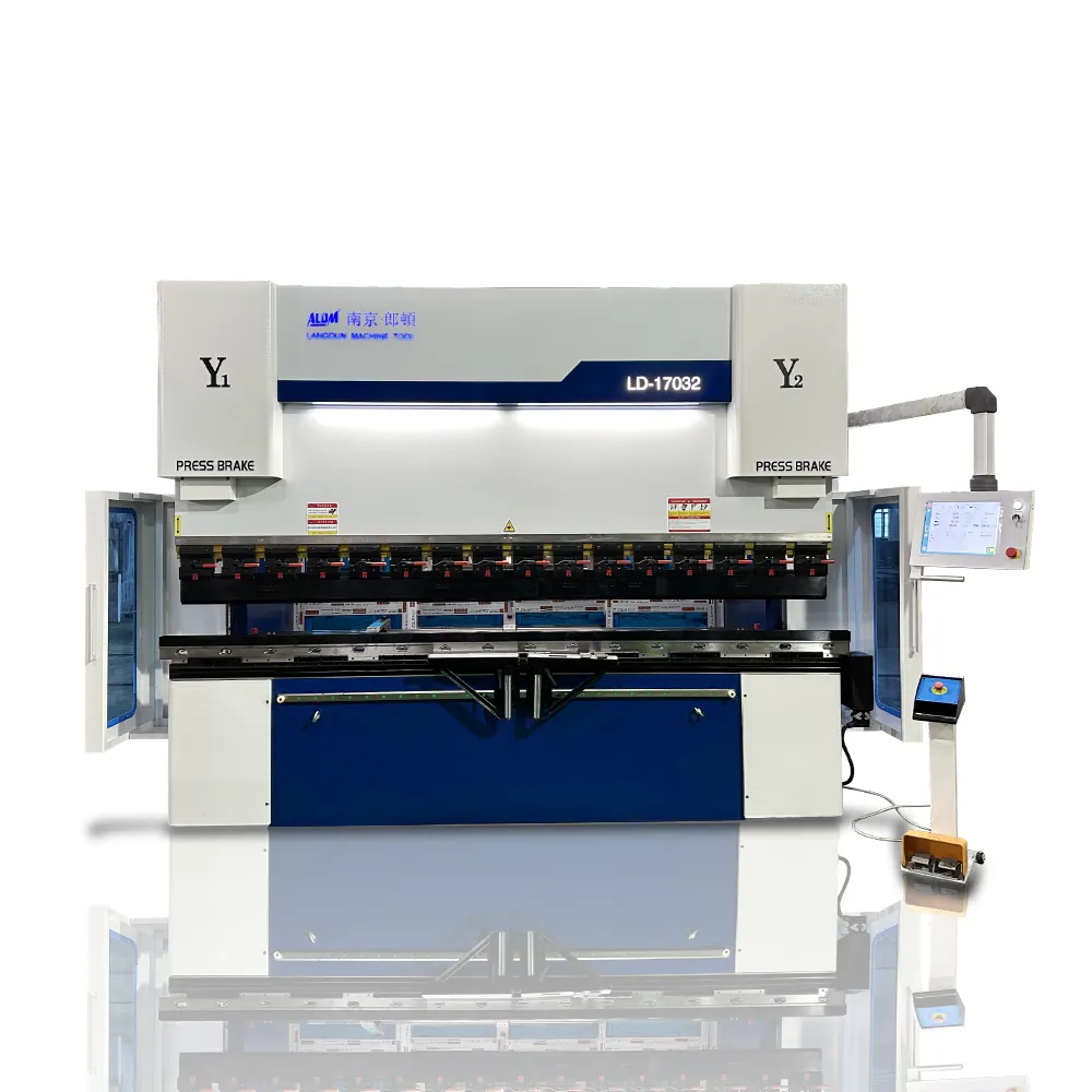 Máquina dobladora hidráulica CNC de alta calidad LANGDUN WC67K 30T1600/máquina plegadora para troquelado plano