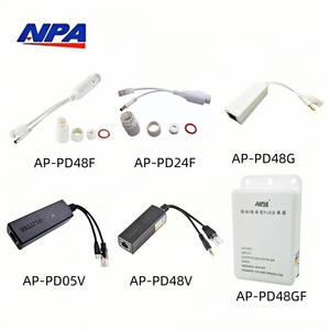 ตัวแยกสัญญาณ Anpa POE 48V 5V 2A IEEE 802.3AF/ที่แหล่งจ่ายไฟผ่านอีเธอร์เน็ตสวิตช์เครือข่ายสำหรับกล้องรักษาความปลอดภัย - Product Image 3