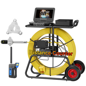 กล้องตรวจสอบท่อ360องศา10 "นิ้วสาย IP เส้นผ่านศูนย์กลาง9มม. 512Hz เครื่องส่งสัญญาณบอกตำแหน่งแป้นพิมพ์เคาน์เตอร์ - Product Image 3