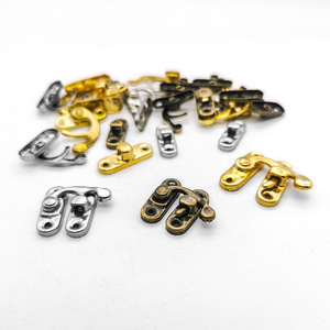 Đúc Túi khóa kim loại Phụ kiện túi khóa sừng khóa Khóa Retro hộp đồ trang sức chốt cho hộp gỗ - Product Image 2