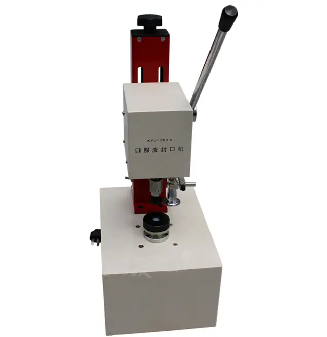 Tafelblad Handmatige Orale Vloeistofdop Vergrendelingsmachine/Handmatige Kleine Penicilline Fles Capping Capper Machine Te Koop