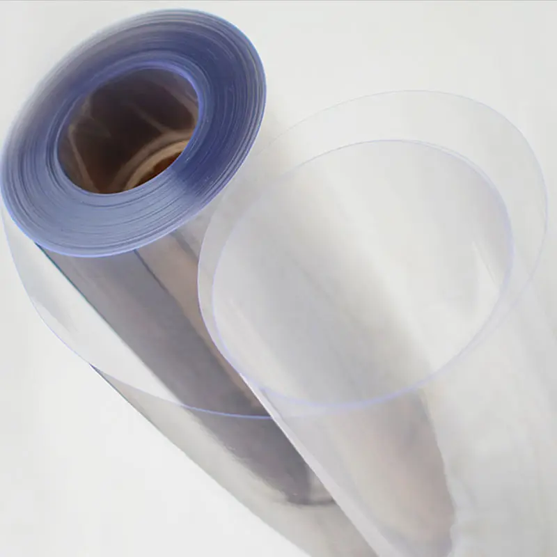 HSQY yüksek kalite 0.1 0.25 0.3 0.5 0.8 1 mm kalınlığı temizle PVC sert şeffaf plastik levha rulo baskı için