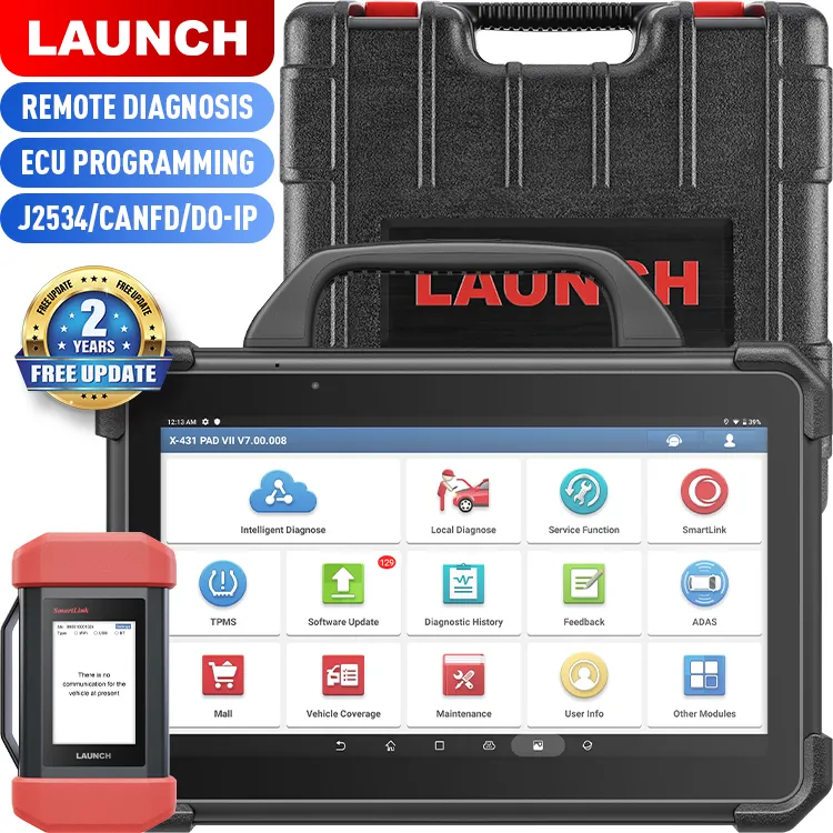 Launch pad VII 7 Elite Pro X5 caja de sensor de 12V y 24 V para x-431 pad V Tech usa x431 OBD 2 HERRAMIENTA de escáner de diagnóstico de coche