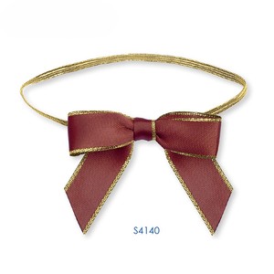 <strong>Custom</strong> Luxury Series Gift Packing Box Decoration Handmade Solid Polyester <strong>Elastic</strong> Ribbons <strong>Bows</strong> Pre-Tied Stretch <strong>Loop</strong> for Box - Product Image 5