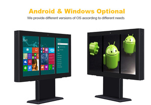 Ngoài Trời 55 inch duy nhất kép ba màn hình điều khiển với 4K Độ phân giải Android dựa Totem cho nhà hàng Bảng menu - Product Image 6