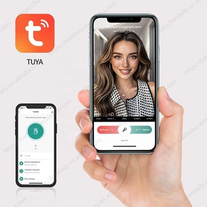 Commercio all'ingrosso Tuya Wifi Smart serratura della porta con tastiera elettronica NFC 3D riconoscimento del volto codice digitale della vena di palma serratura della porta di impronte digitali - Product Image 6