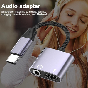 Hot Sell Now <strong>2</strong> in <strong>1</strong> USB-C to Type-C 3.5mm Headphone Charging AUX <strong>Audio</strong> Splitter Cable <strong>Adapter</strong> - Product Image 4