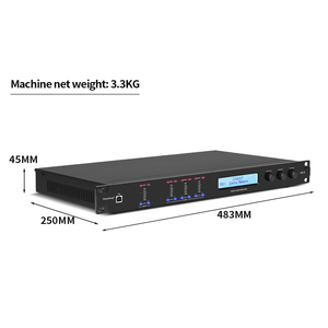 Depusheng DSP260 Two in Six Out Speaker Sound System Professional Digital Intelligent Digital Effector <strong>Audio</strong> Processor - Product Image 6