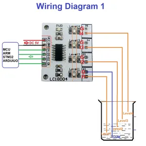 DC 5V 4 Digital <strong>Water</strong> Liquid <strong>Level</strong> Indicator Board <strong>Controller</strong> Sensor Switch Module for Fish tank <strong>Water</strong> Tower - Product Image 5