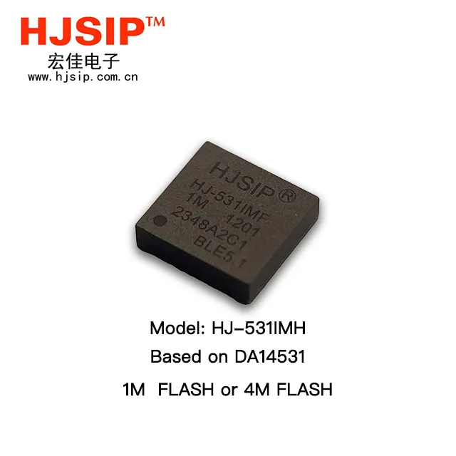 Hjsip HJ-531IMF Chip Ic Bluetooth Module Ble5.1 Da14531 Ble Beacon Module Iot Inclusief Uart Poort Transparante Transmissie