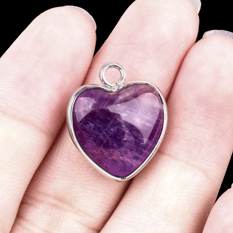 Pendentif unique améthyste (argent)