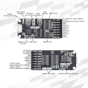 10-in-1 USB seri Port CH340 CP2102 TTL/RS485/RS232 tam arailetişim USB seri adaptör - Product Image 4