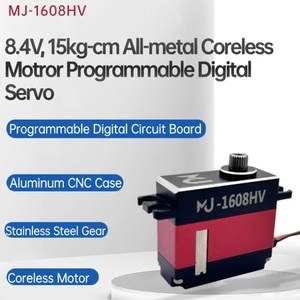 Servo ad alte prestazioni MJ-1608HV 15KG.cm motore Coreless interamente in metallo Servo programmabile