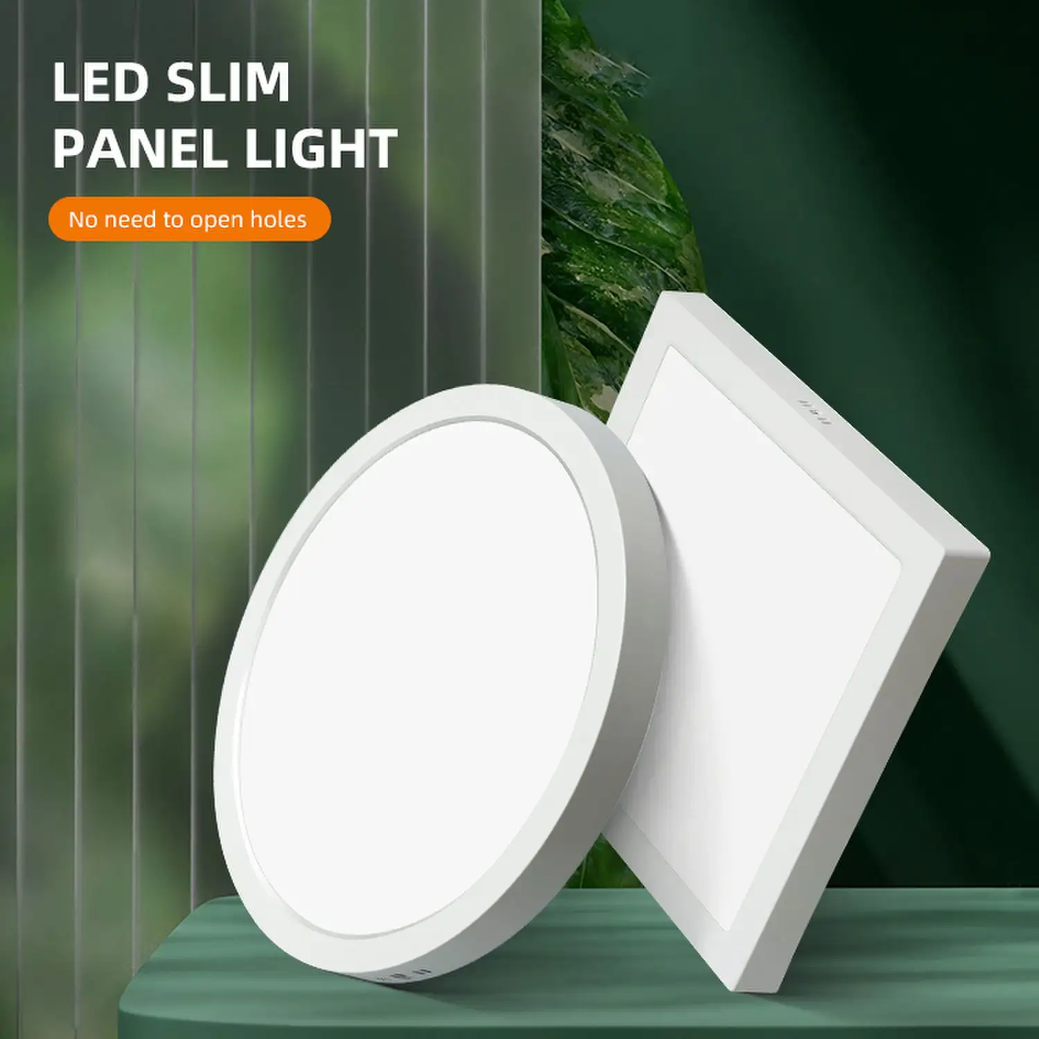 Factory Price Indoor Lighting Surface Recessed Mounted Slim Round Square Led Panel Light For Home Office Ceiling